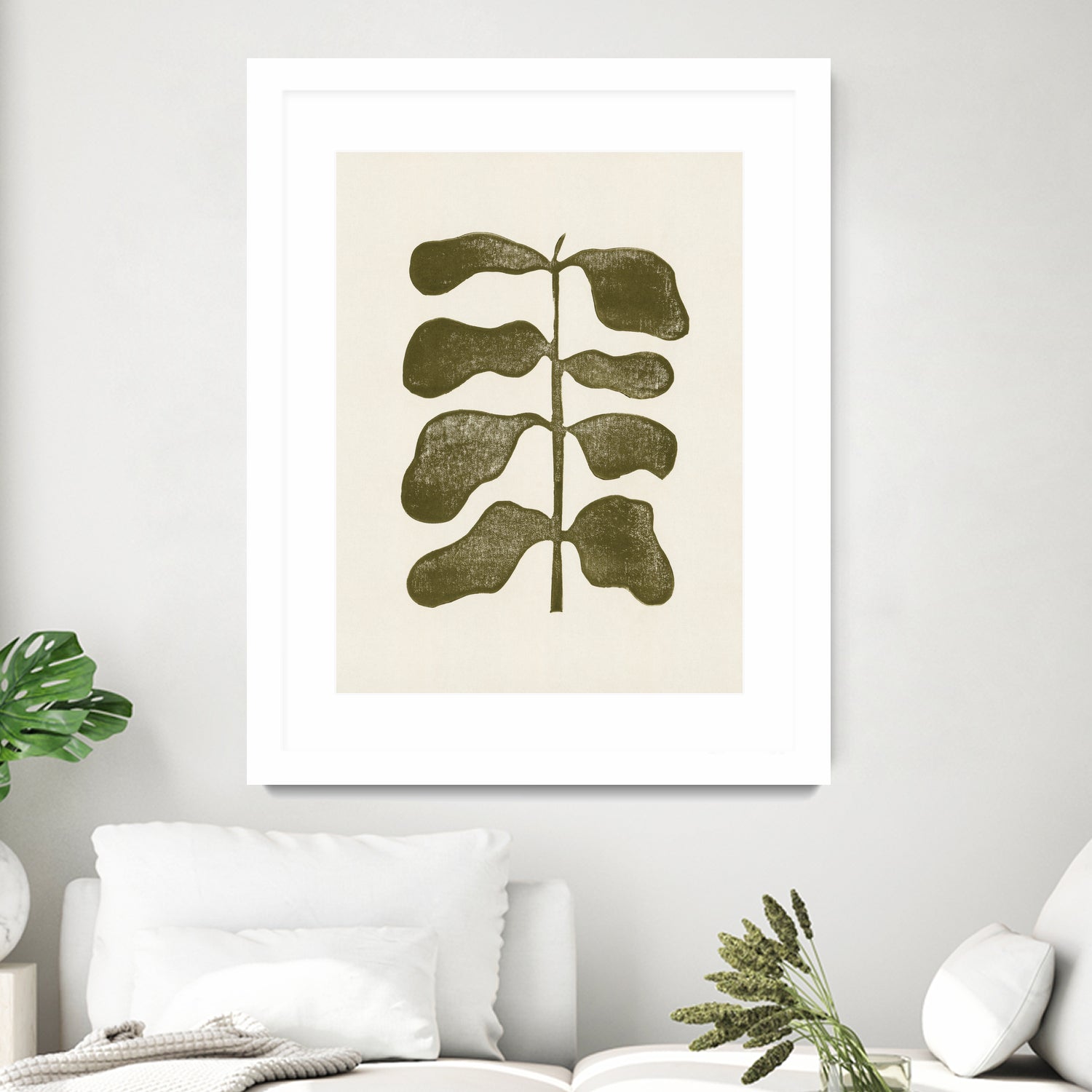 Linocut Plant by Alisa Galitsyna on GIANT ART - 7143 illustration