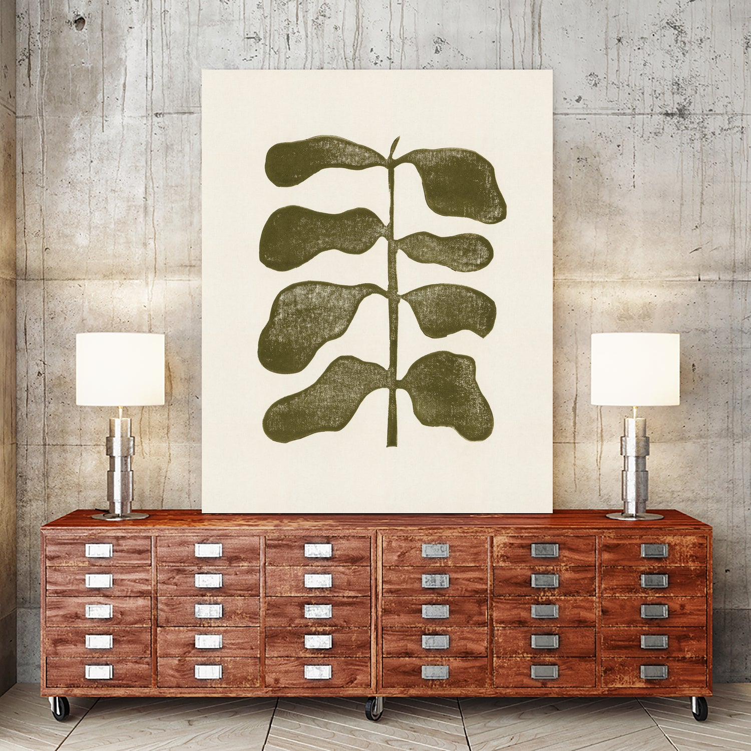 Linocut Plant by Alisa Galitsyna on GIANT ART - 7143 illustration