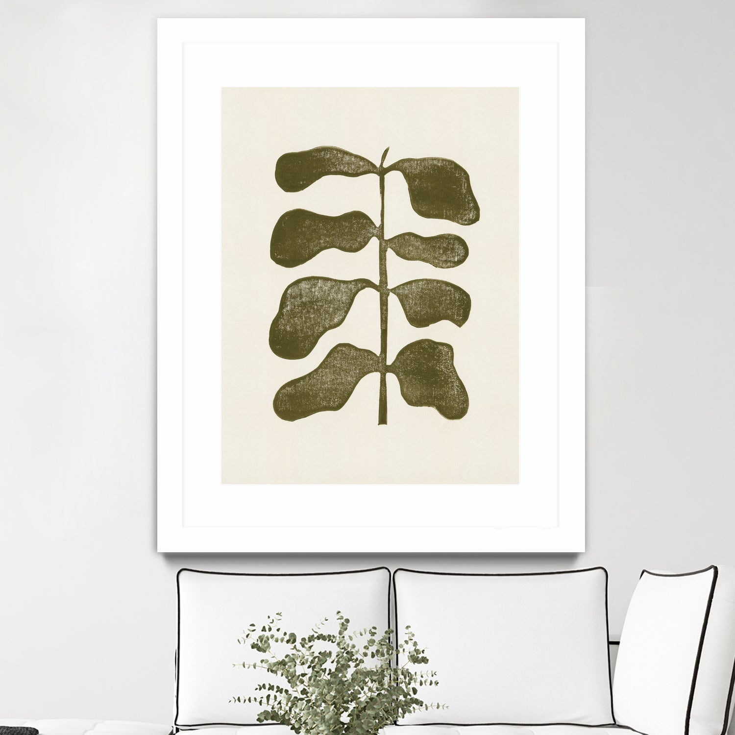 Linocut Plant by Alisa Galitsyna on GIANT ART - 7143 illustration