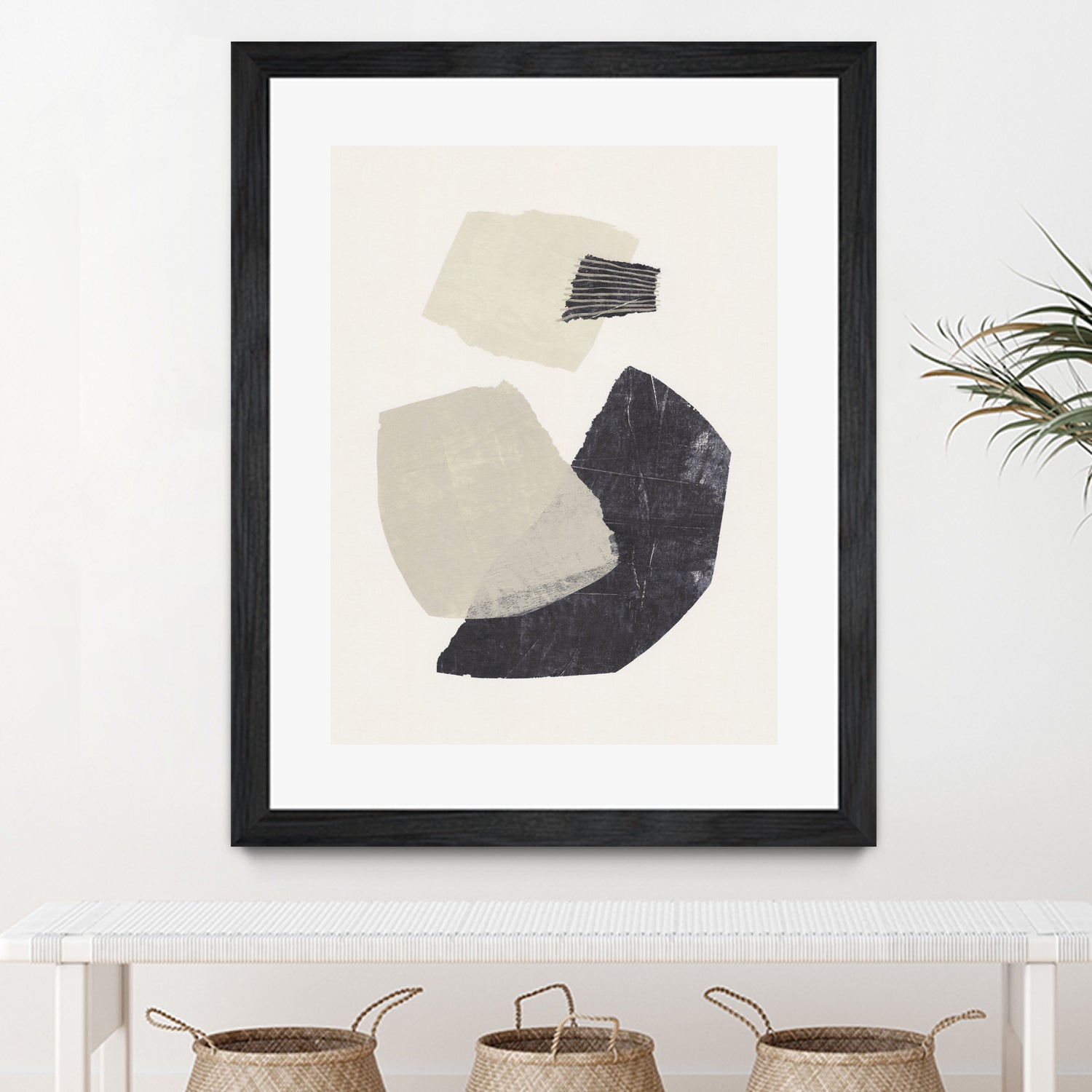 Monochrome Shapes #1 by Alisa Galitsyna on GIANT ART - collage abstract collage
