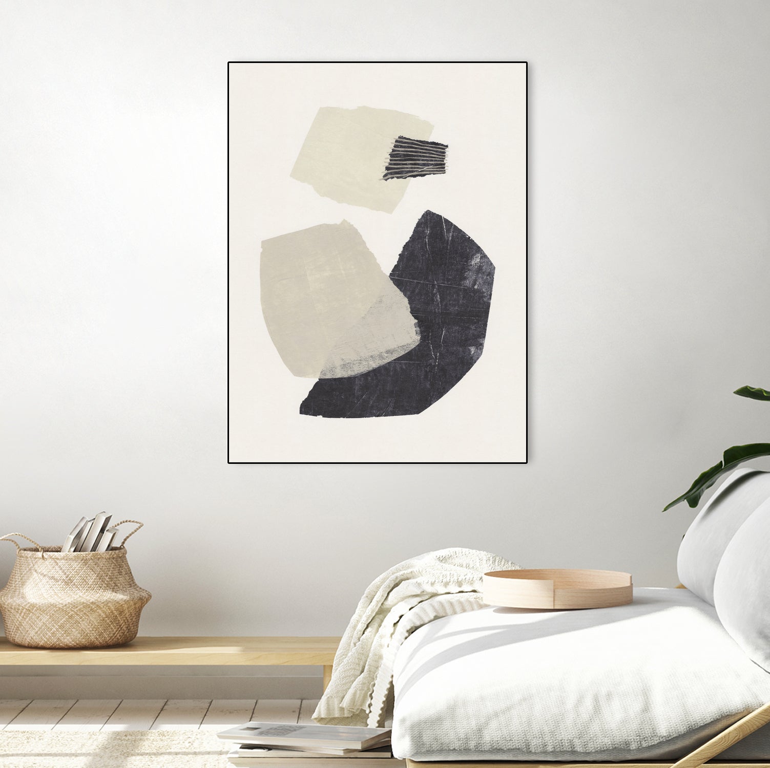 Monochrome Shapes #1 by Alisa Galitsyna on GIANT ART - collage abstract collage