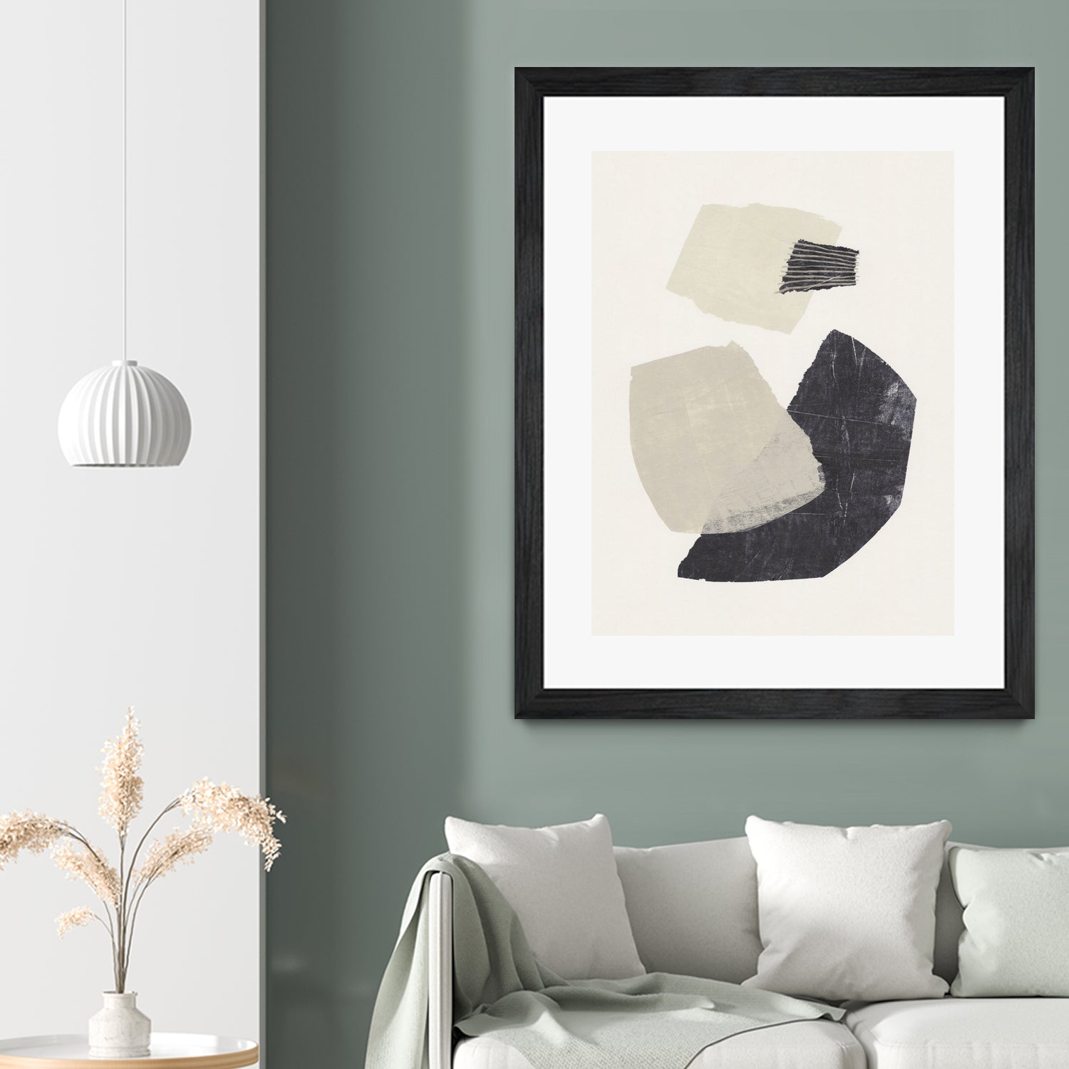 Monochrome Shapes #1 by Alisa Galitsyna on GIANT ART - collage abstract collage