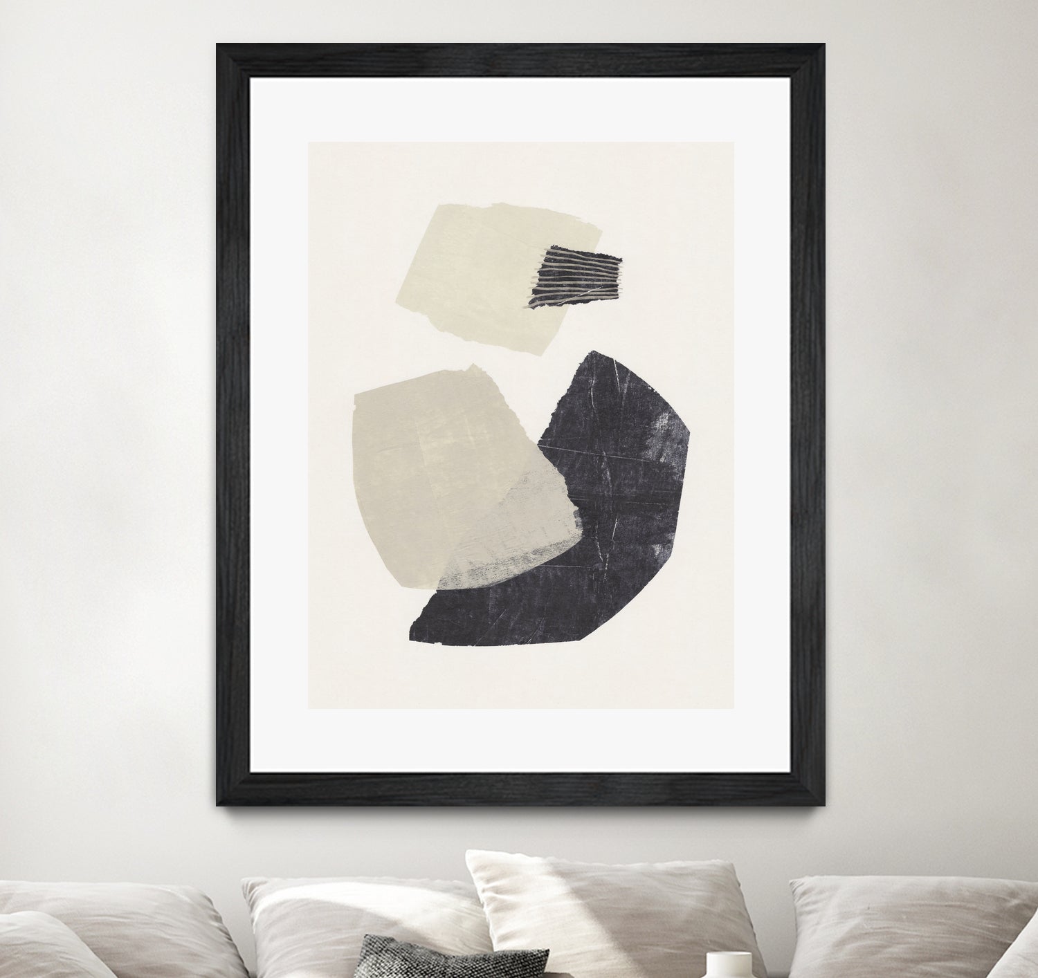 Monochrome Shapes #1 by Alisa Galitsyna on GIANT ART - collage abstract collage