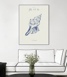 Filles de la mer n.2 - La conchiglia by Giulia Mora on GIANT ART - blue costal  mora