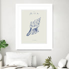 Filles de la mer n.2 - La conchiglia by Giulia Mora on GIANT ART - blue costal  mora