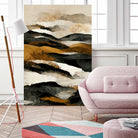 Ochre And Beige Mountains by Treechild on GIANT ART - illustration mountains