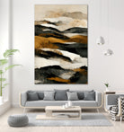 Ochre And Beige Mountains by Treechild on GIANT ART - illustration mountains