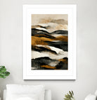 Ochre And Beige Mountains by Treechild on GIANT ART - illustration mountains