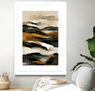 Ochre And Beige Mountains by Treechild on GIANT ART - illustration mountains