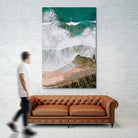 Waves by Raisa Zwart on GIANT ART - green coastal
