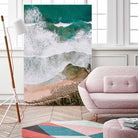 Waves by Raisa Zwart on GIANT ART - green coastal
