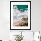 Waves by Raisa Zwart on GIANT ART - green coastal