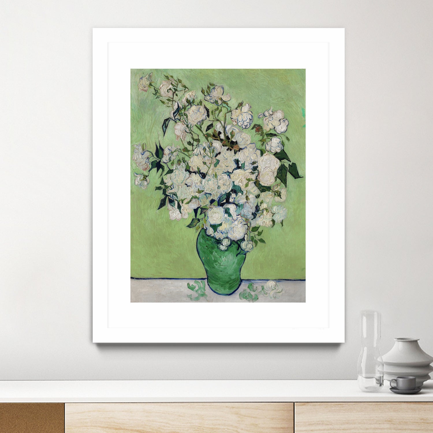 Roses by Vincent Van Gogh on GIANT ART - vincent van gogh paintings vincent van gogh