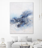 Expressionist Blue Abstract by Francoise Wattre on GIANT ART - paintings abstract art