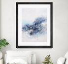 Expressionist Blue Abstract by Francoise Wattre on GIANT ART - paintings abstract art