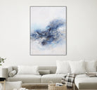 Expressionist Blue Abstract by Francoise Wattre on GIANT ART - paintings abstract art