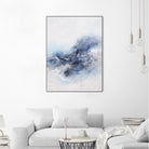 Expressionist Blue Abstract by Francoise Wattre on GIANT ART - paintings abstract art