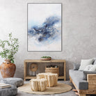 Expressionist Blue Abstract by Francoise Wattre on GIANT ART - paintings abstract art