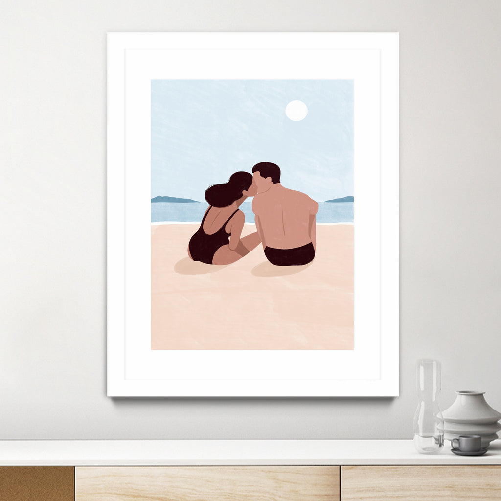 First Kiss by Maja on GIANT ART - illustration love