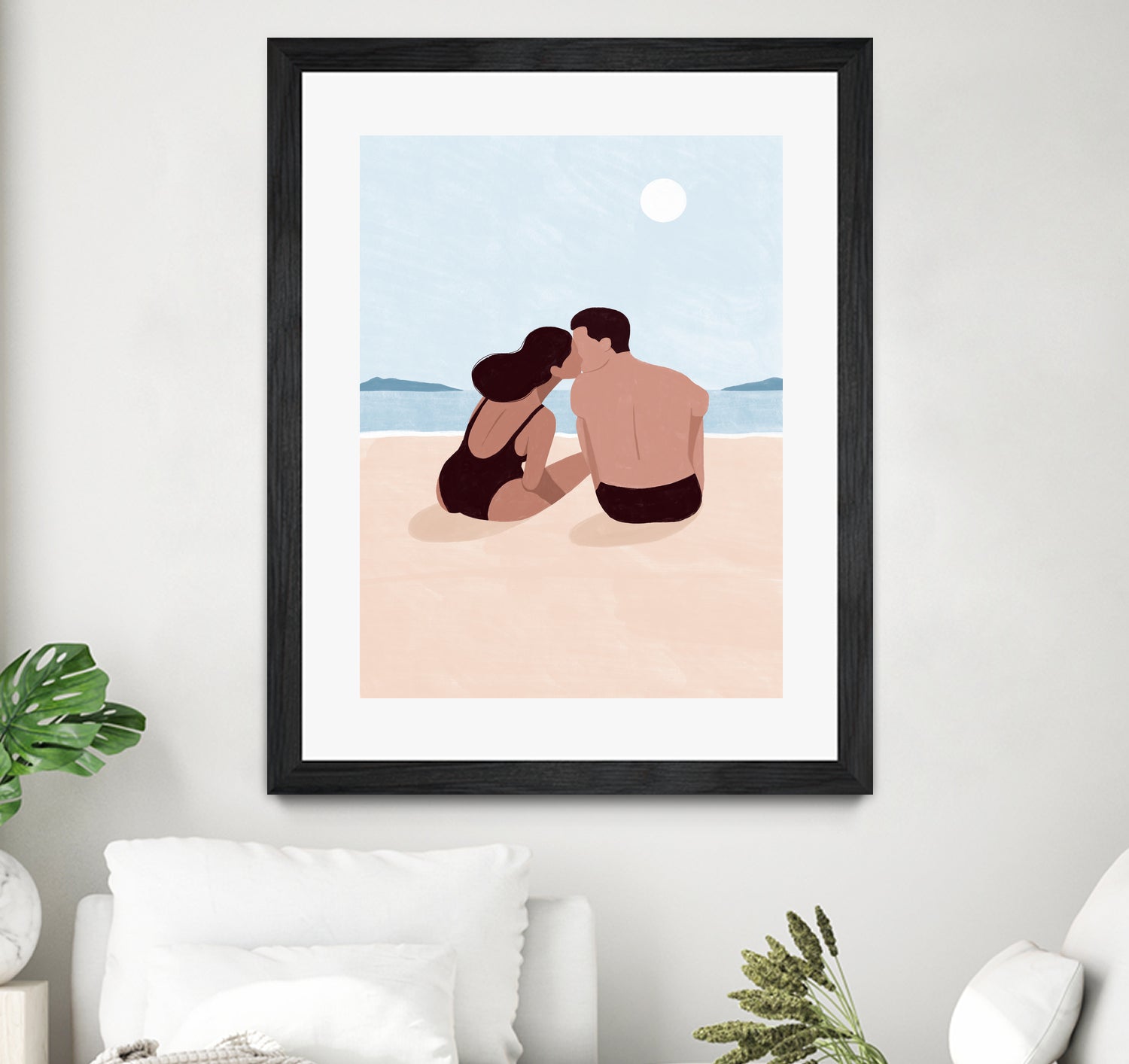 First Kiss by Maja on GIANT ART - illustration love