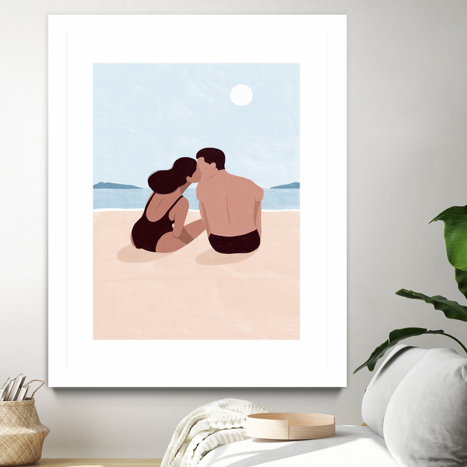 First Kiss by Maja on GIANT ART - illustration love