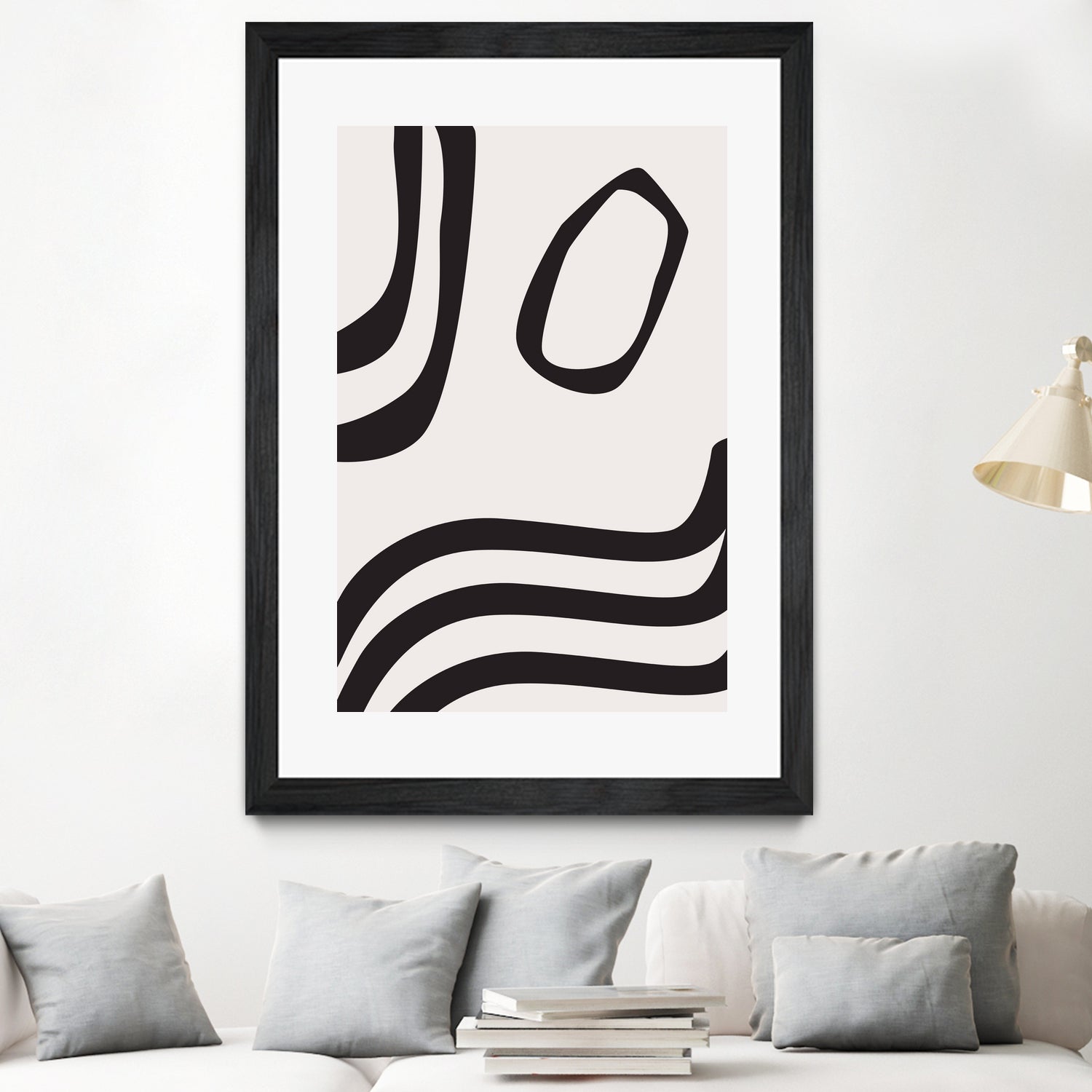 Black Curves by Sally Ann Moss on GIANT ART - line art abstract