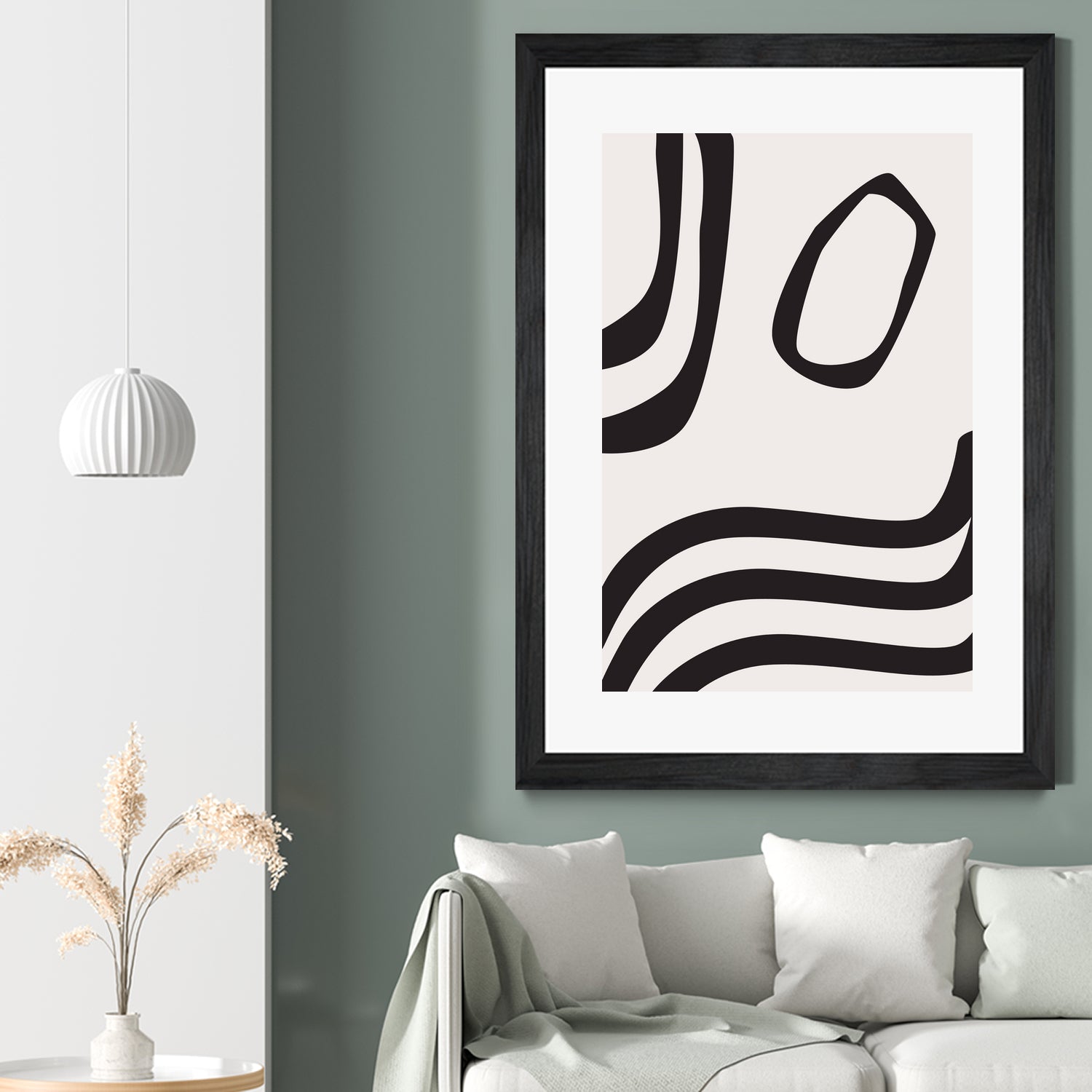 Black Curves by Sally Ann Moss on GIANT ART - line art abstract