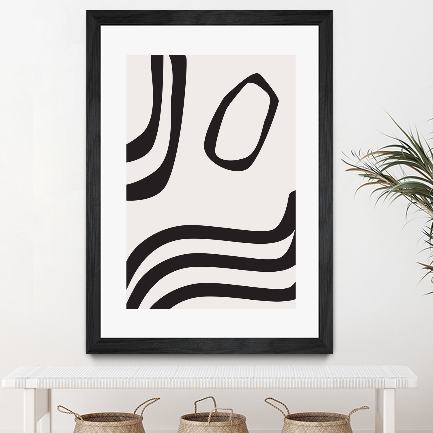 Black Curves by Sally Ann Moss on GIANT ART - line art abstract