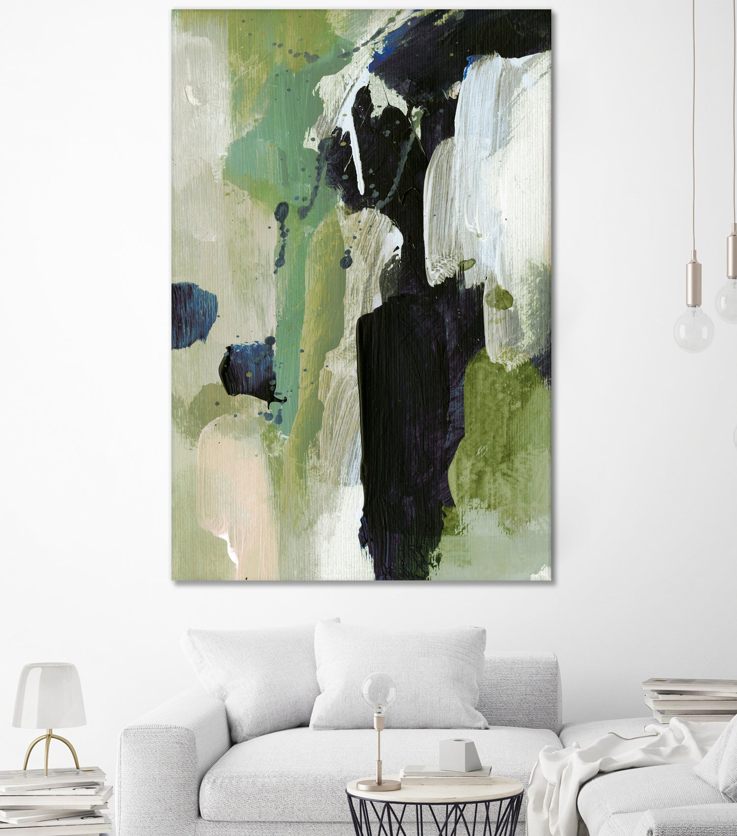 Waterfall by Dan on GIANT ART - abstract green