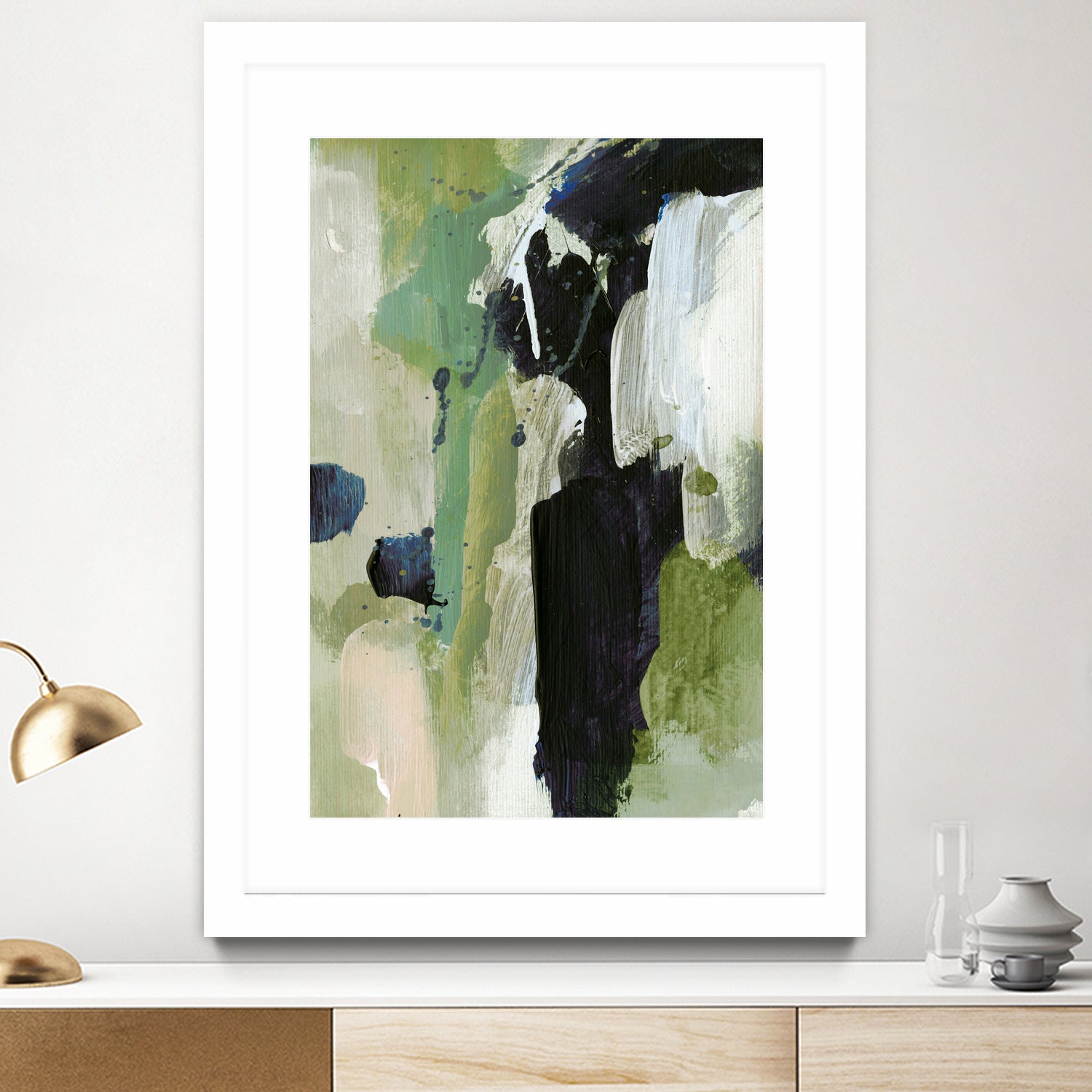 Waterfall by Dan on GIANT ART - abstract green