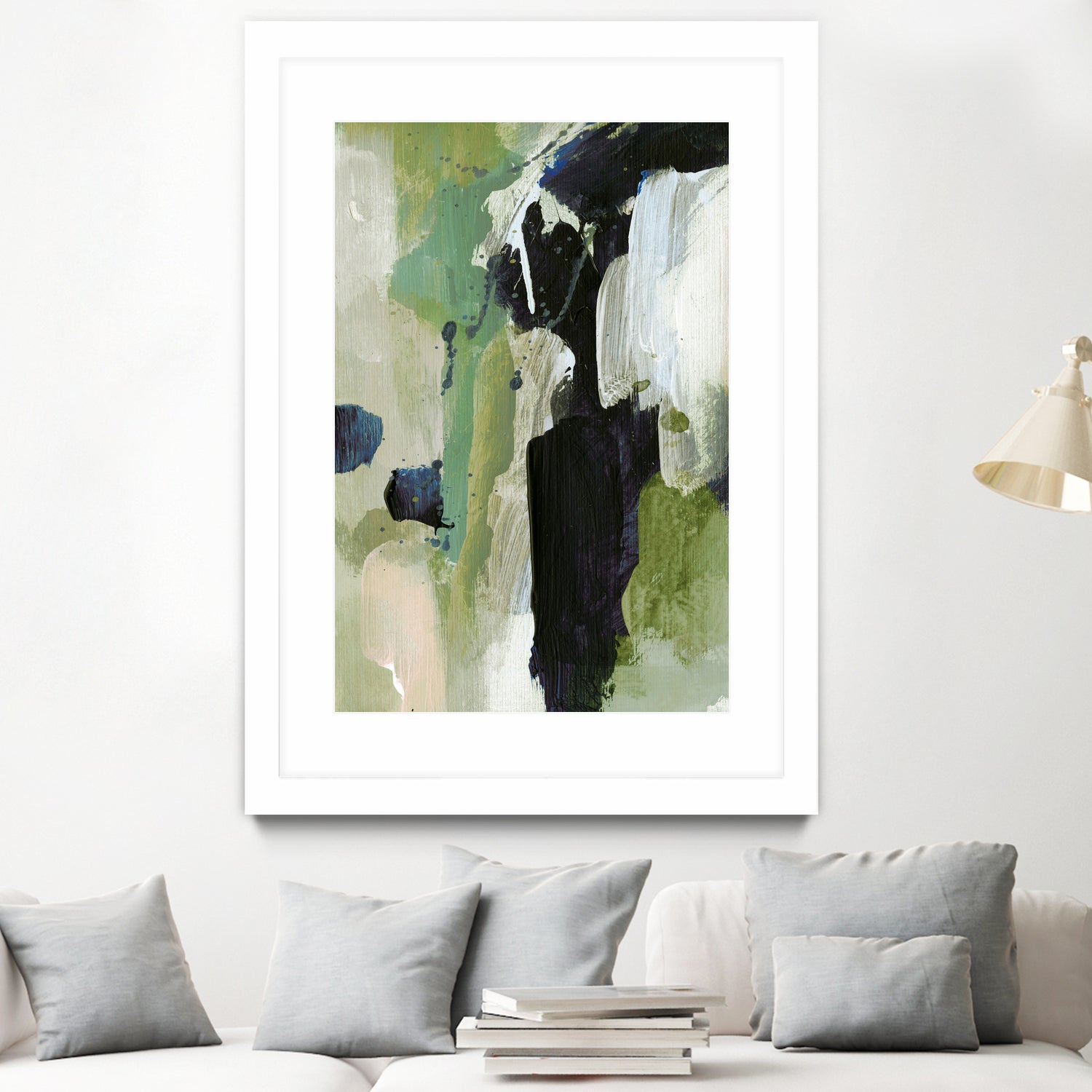 Waterfall by Dan on GIANT ART - abstract green