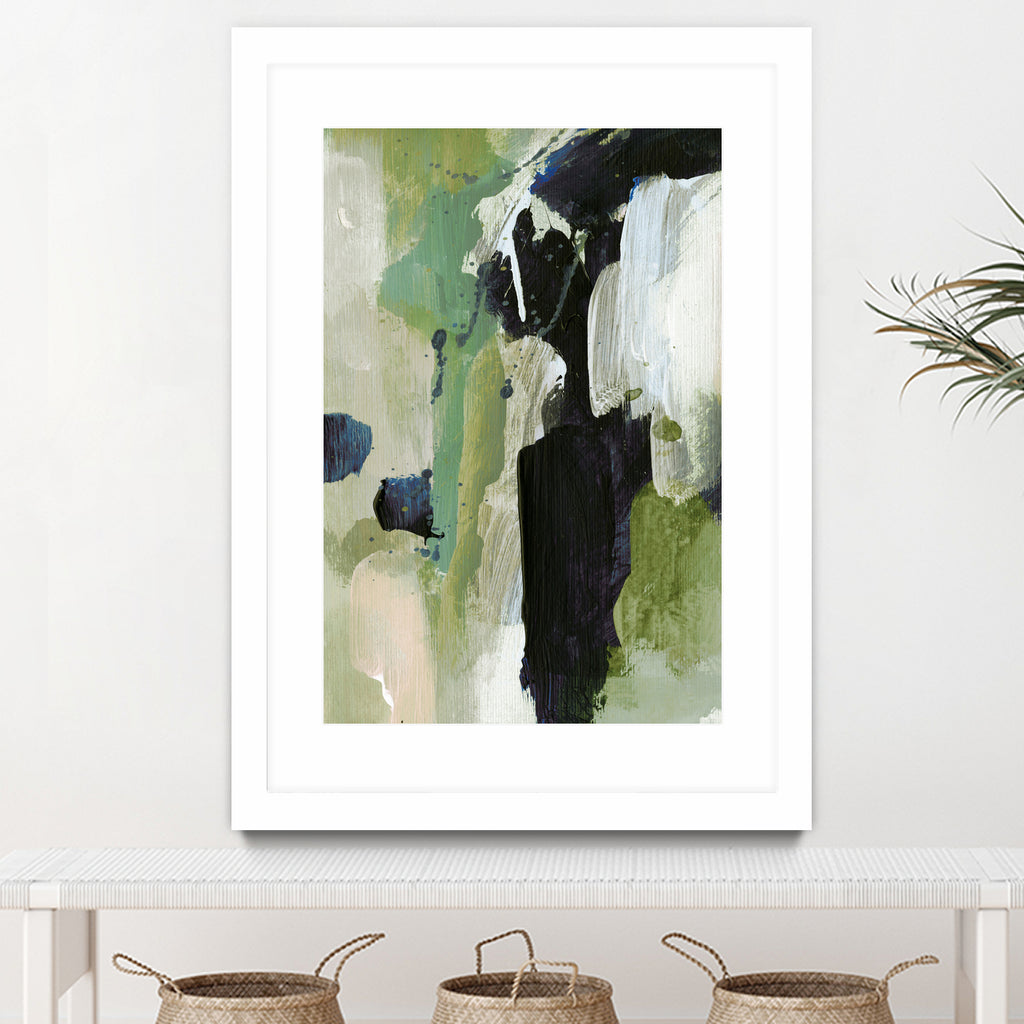 Waterfall by Dan on GIANT ART - abstract green