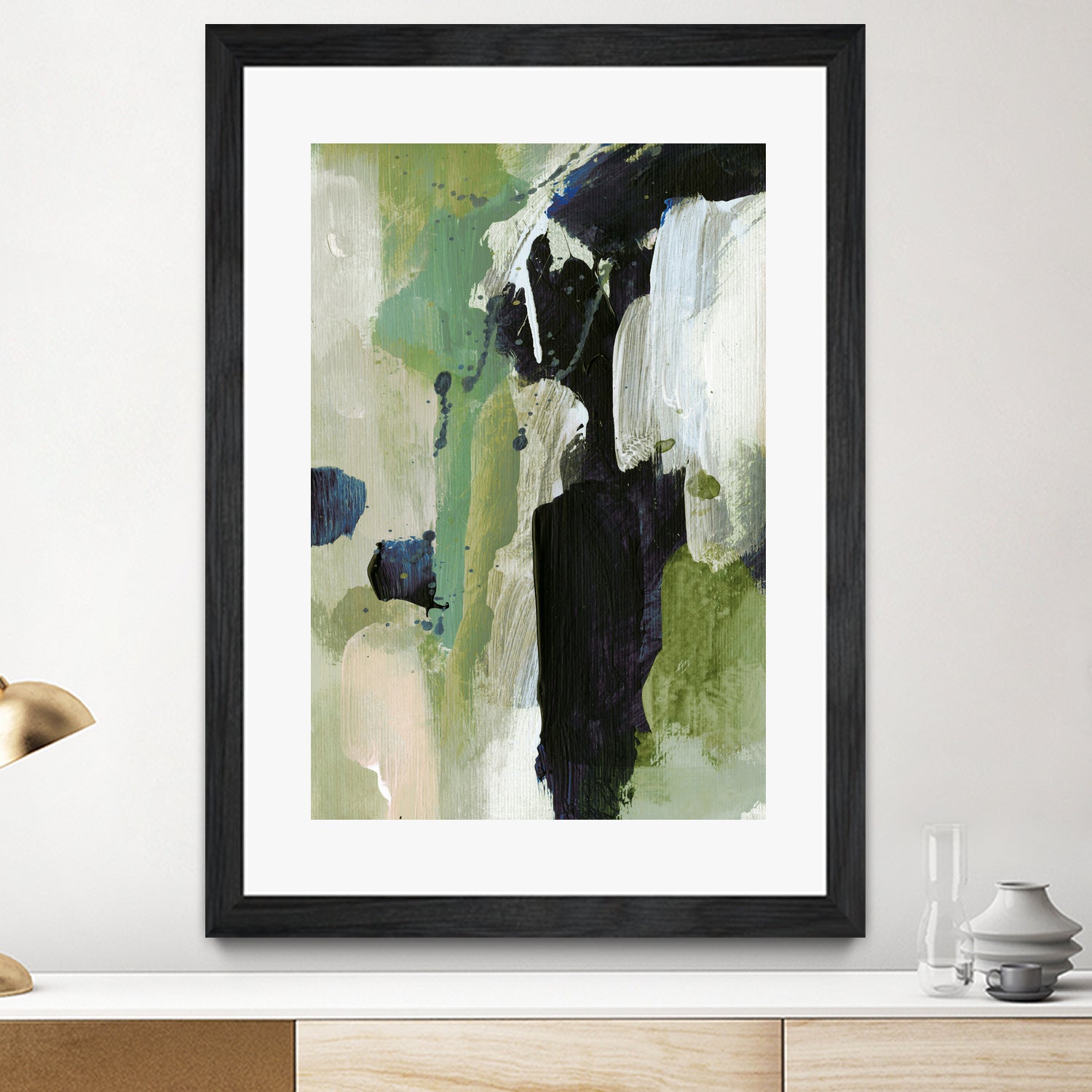 Waterfall by Dan on GIANT ART - abstract green