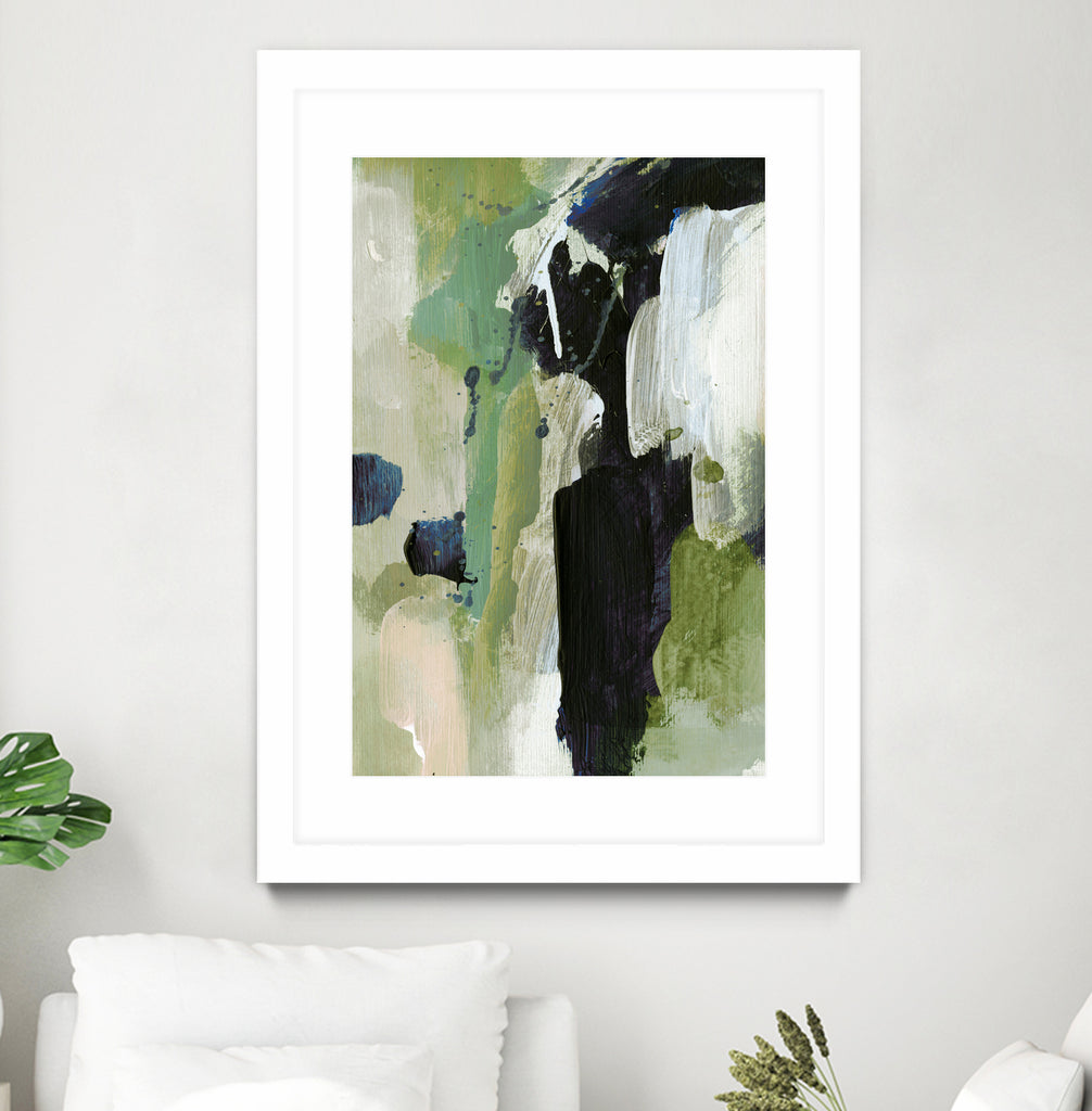 Waterfall by Dan on GIANT ART - abstract green