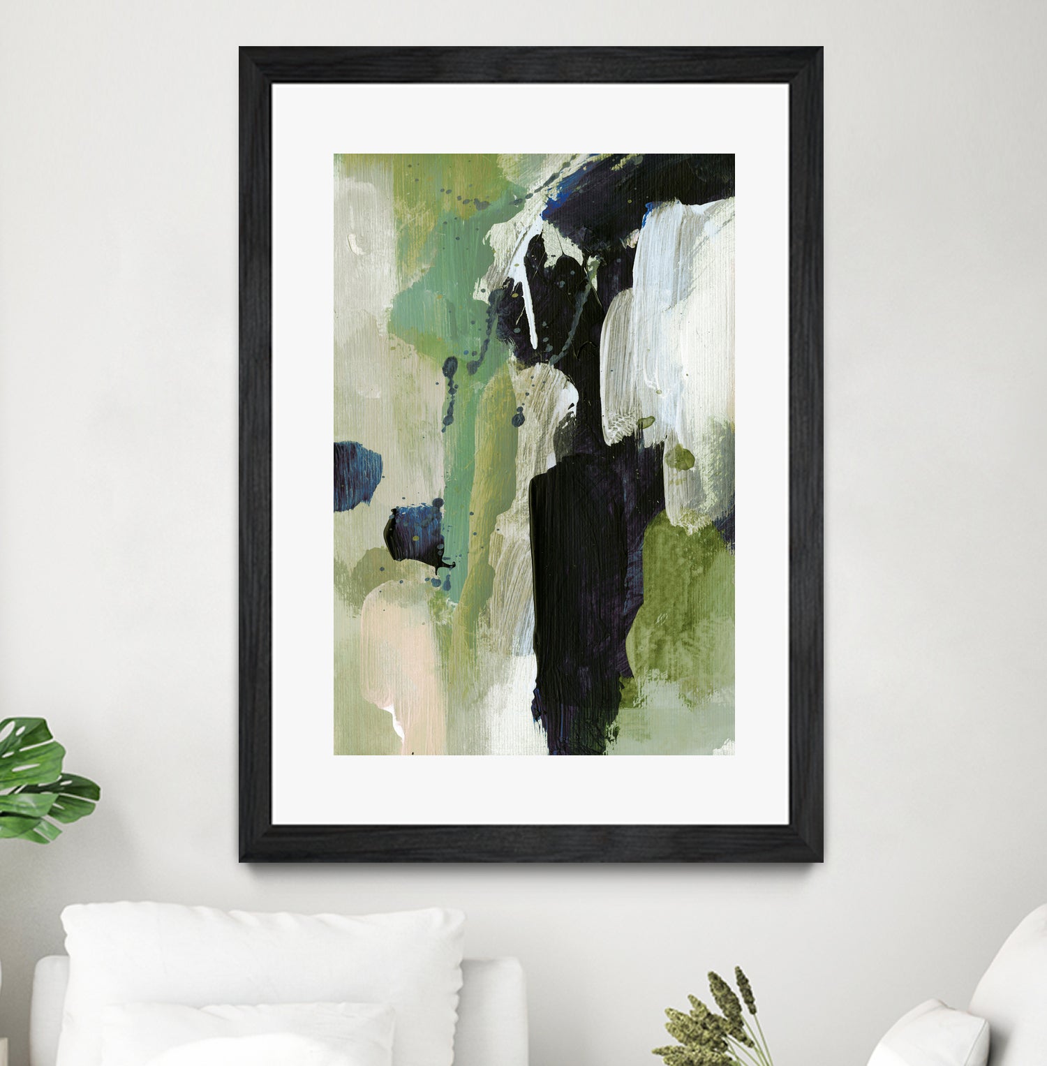 Waterfall by Dan on GIANT ART - abstract green