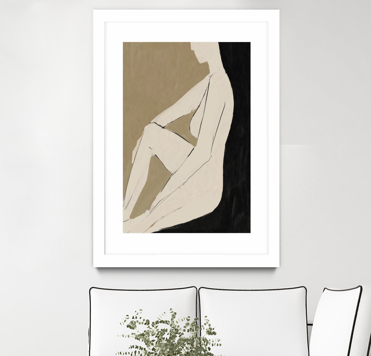 Chill by Dan on GIANT ART - abstract woman