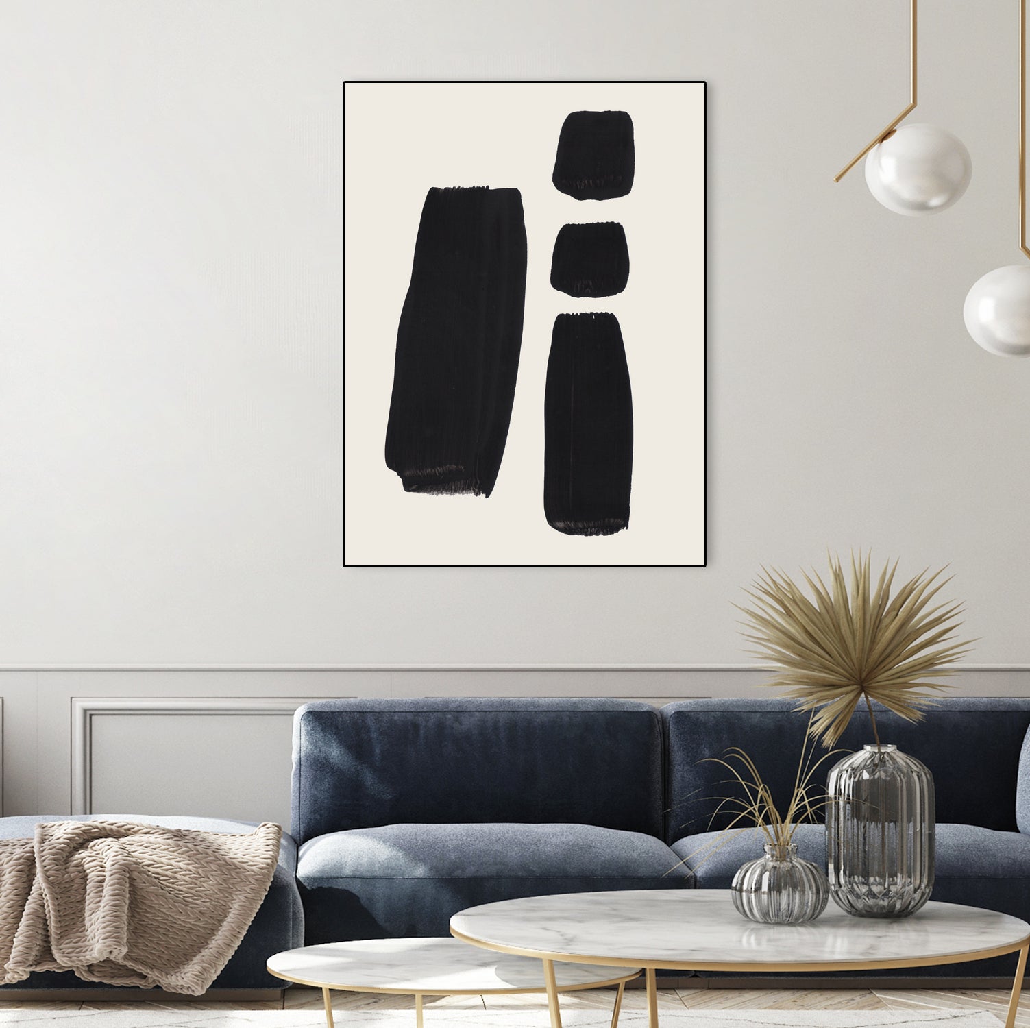 Thunder Three by Ejaaz Haniff on GIANT ART - black abstract black