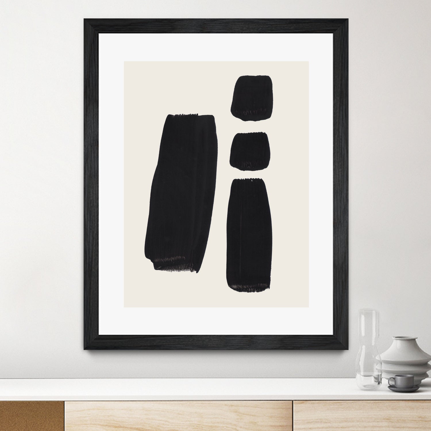 Thunder Three by Ejaaz Haniff on GIANT ART - black abstract black