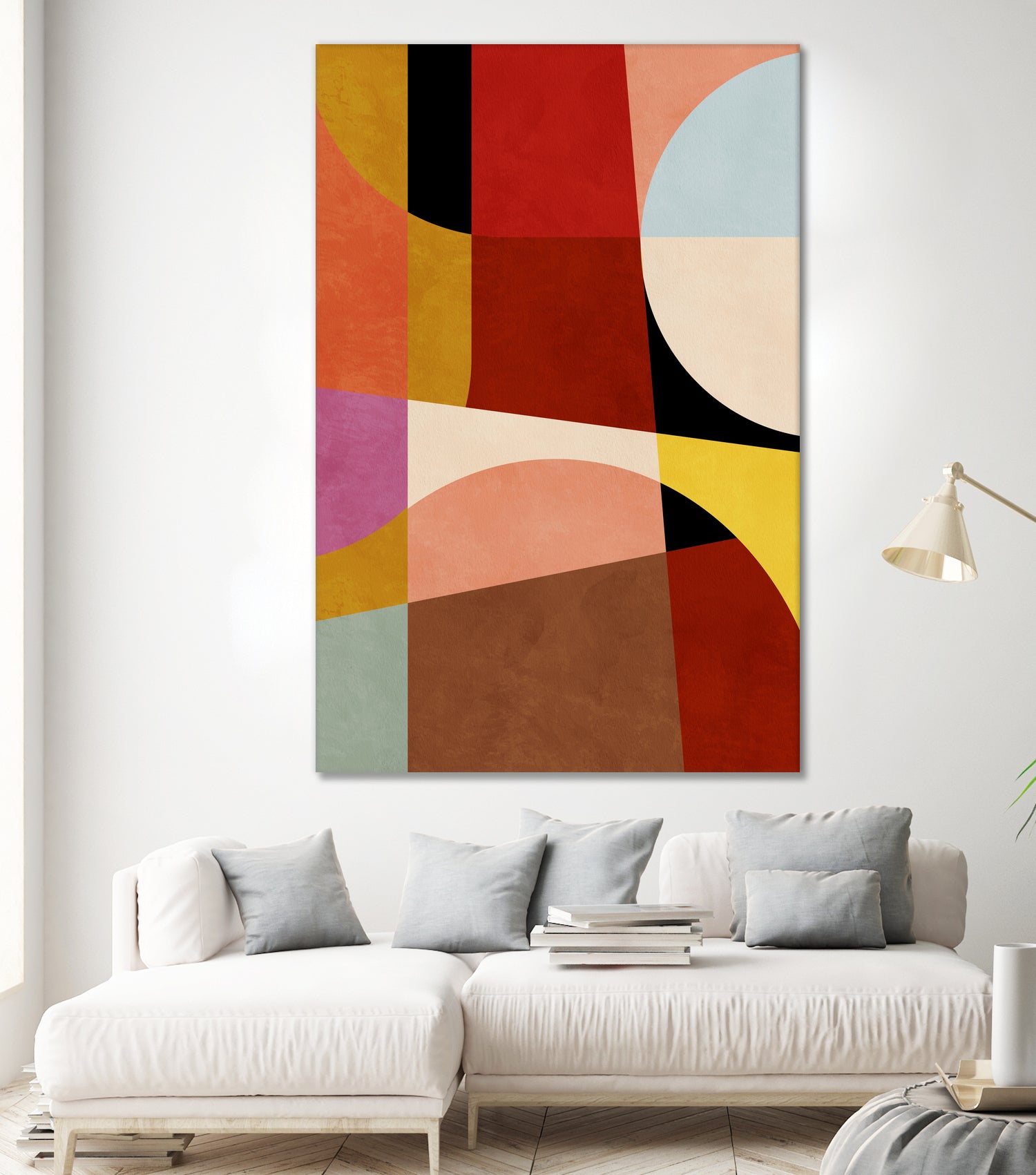 Warm Colors Bauhaus Geometry2 by Ana Rut Bre on GIANT ART - abstract abstract
