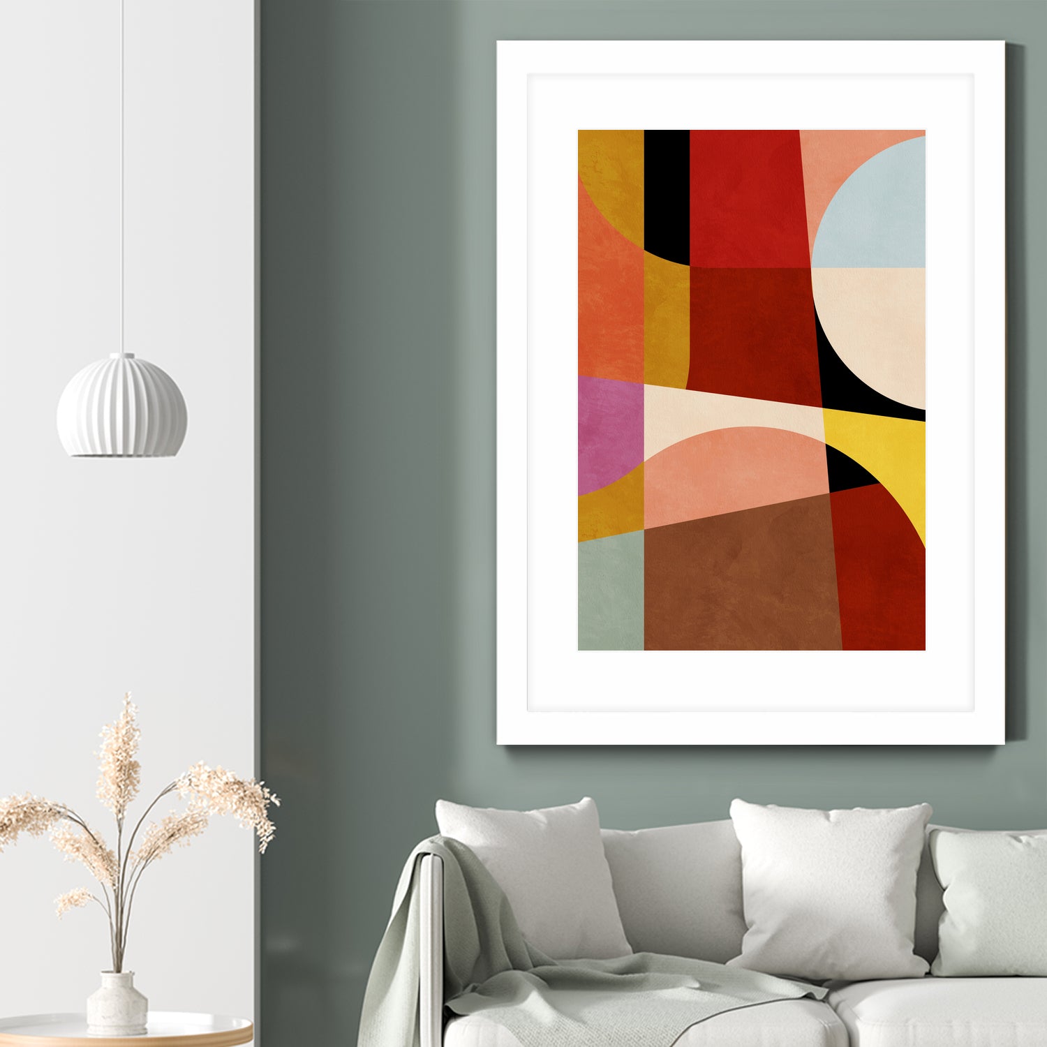 Warm Colors Bauhaus Geometry2 by Ana Rut Bre on GIANT ART - abstract abstract