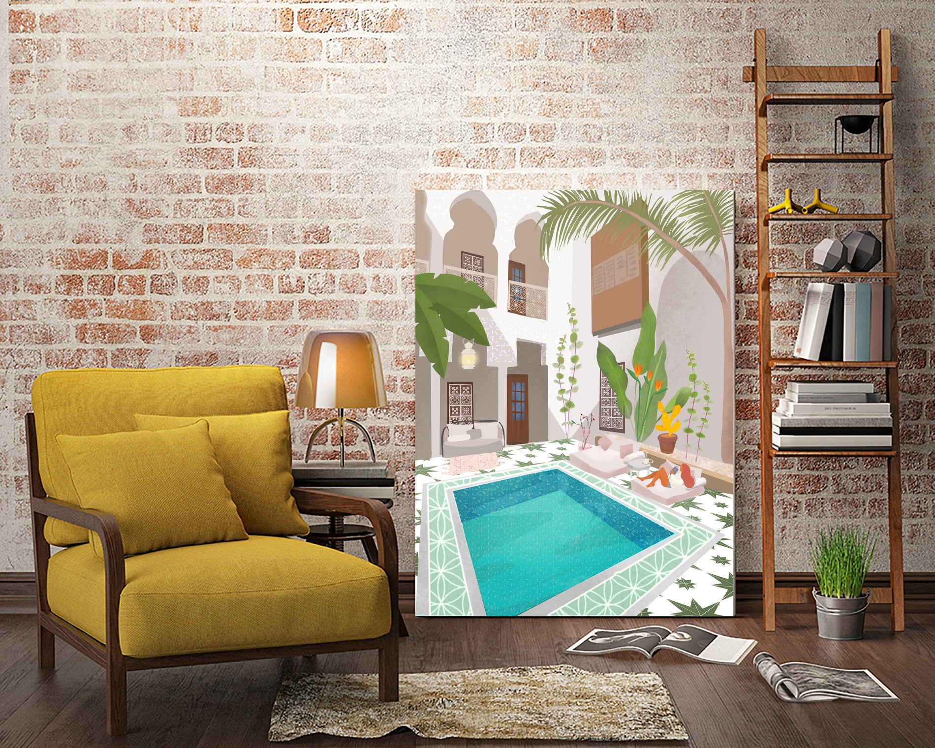 Riad by Petra on GIANT ART - illustration traveler