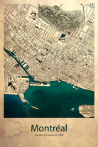 Vintage Map of Montreal by Dionisis Gemos on GIANT ART