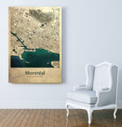 Vintage Map of Montreal by Dionisis Gemos on GIANT ART