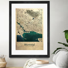 Vintage Map of Montreal by Dionisis Gemos on GIANT ART