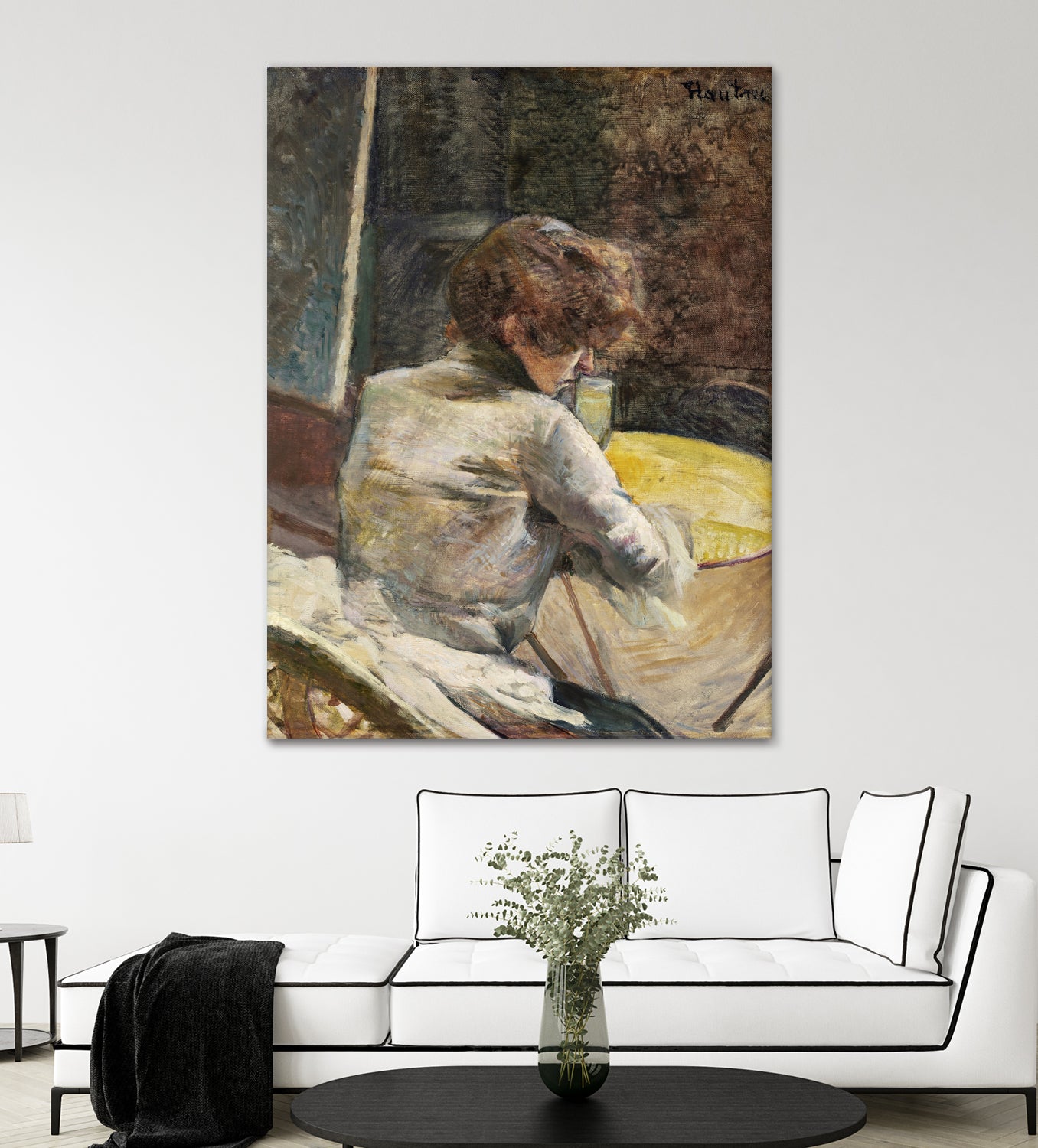 Waiting (ca.1887) by TOULOUSE LAUTREC on GIANT ART - figurative toulouse lautrec