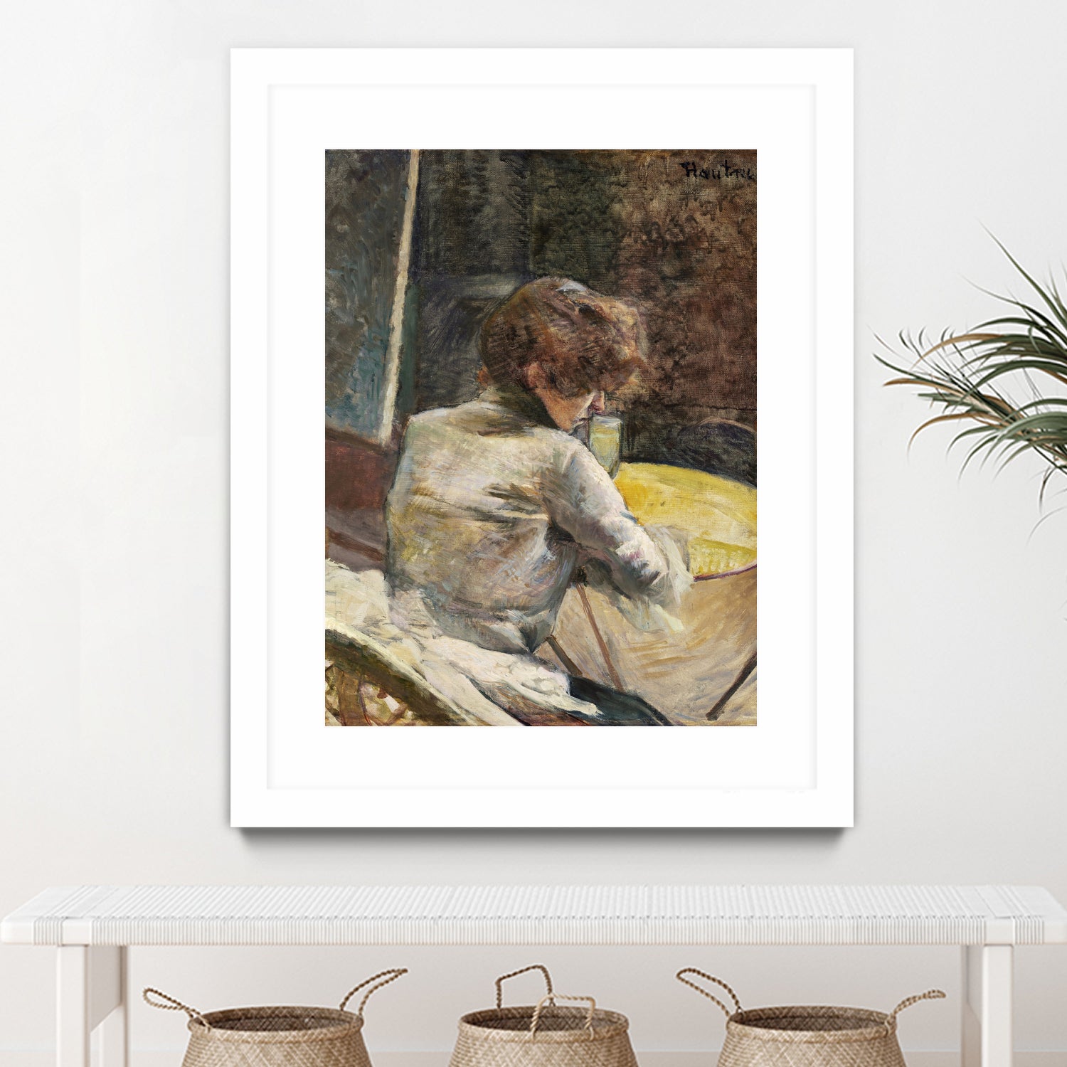 Waiting (ca.1887) by TOULOUSE LAUTREC on GIANT ART - figurative toulouse lautrec