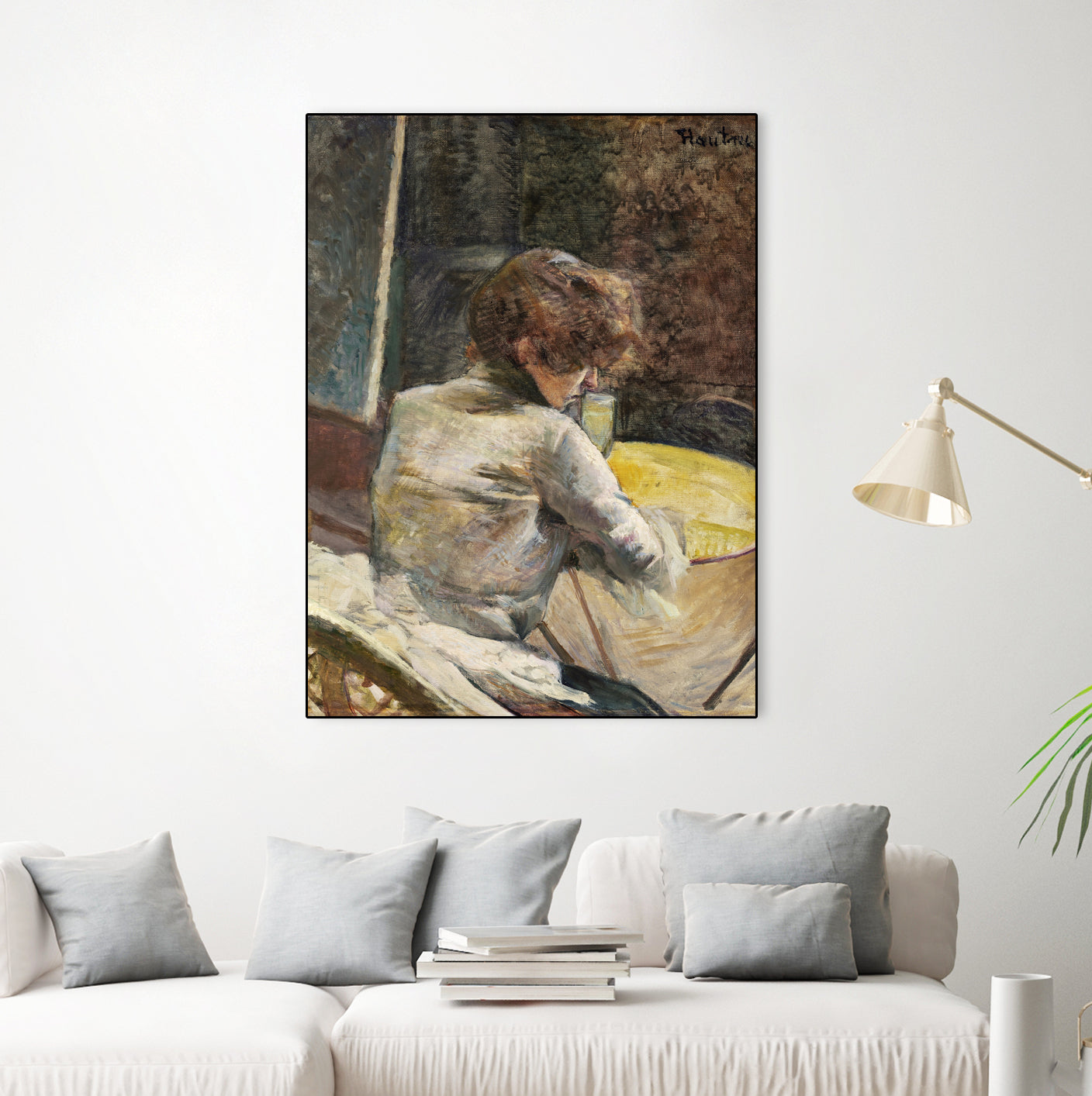 Waiting (ca.1887) by TOULOUSE LAUTREC on GIANT ART - figurative toulouse lautrec