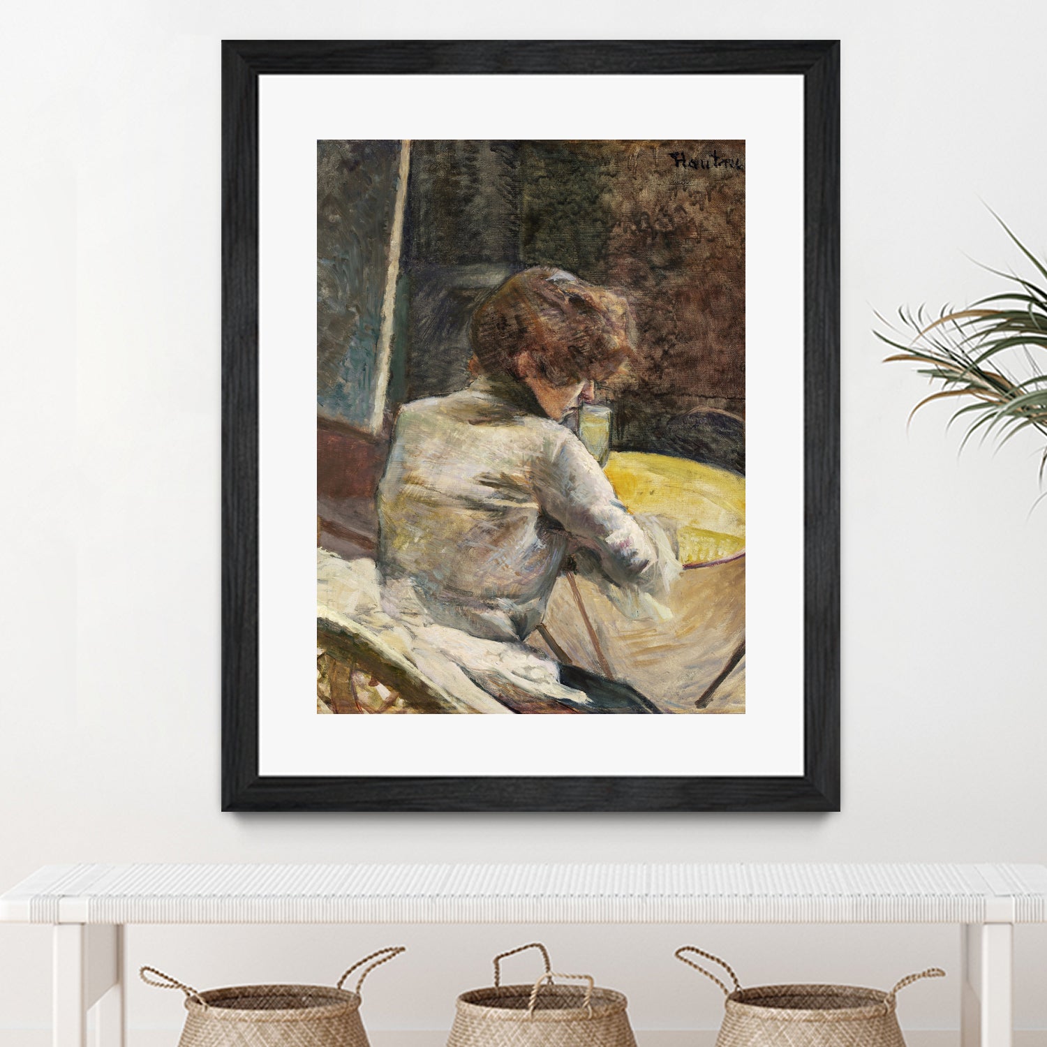 Waiting (ca.1887) by TOULOUSE LAUTREC on GIANT ART - figurative toulouse lautrec