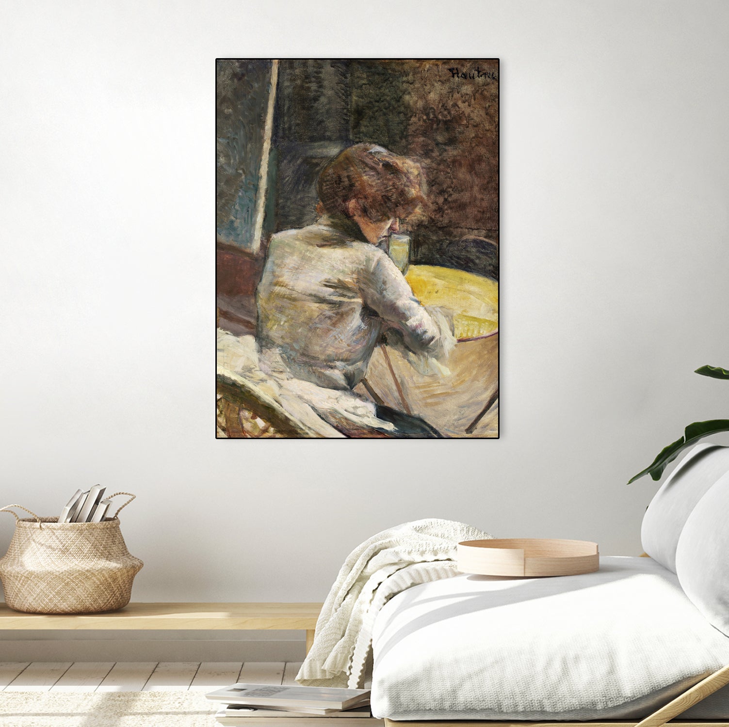 Waiting (ca.1887) by TOULOUSE LAUTREC on GIANT ART - figurative toulouse lautrec