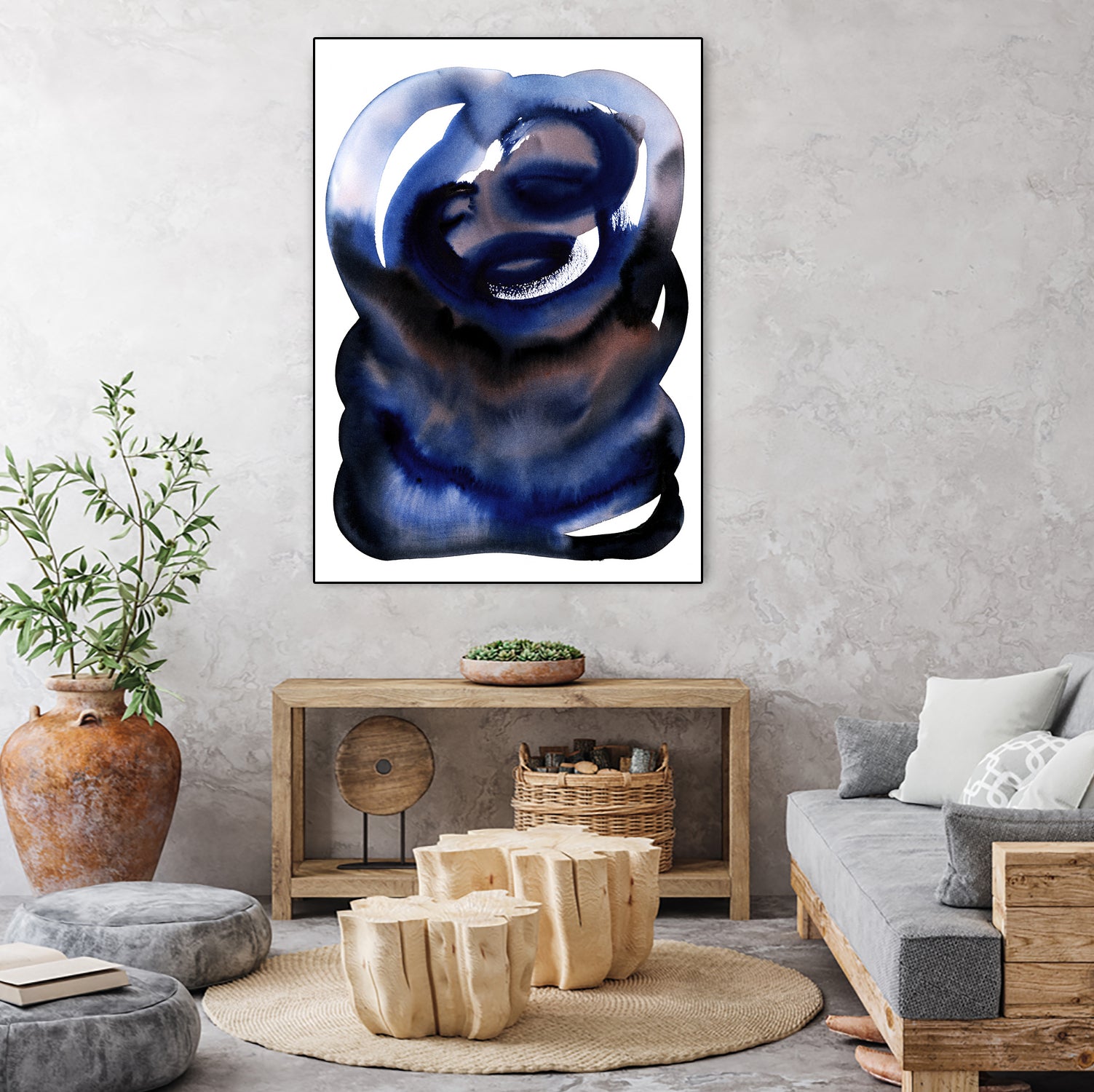 Brln Blue by Djaheda on GIANT ART - abstract abstract